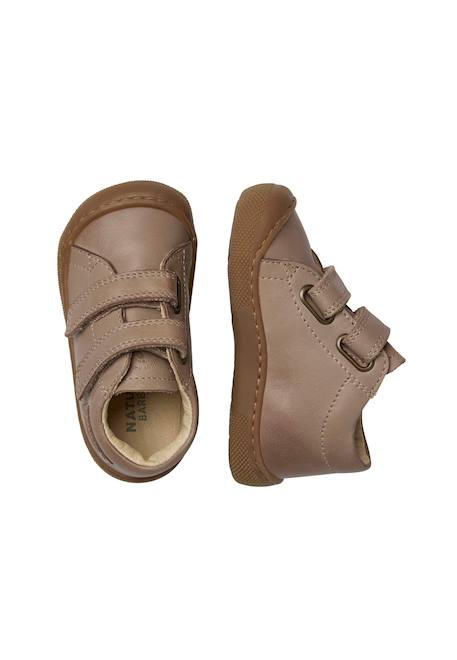 Chaussures barefoot en cuir amur vl Cognac-+Gris tourterelle- 9 - vertbaudet enfant 