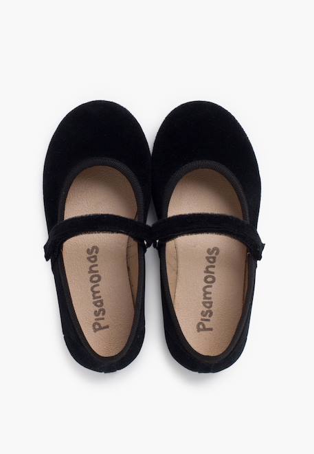 Babies velours fille bride fine à scratch Bordeaux+Gris+Noir 17 - vertbaudet enfant 