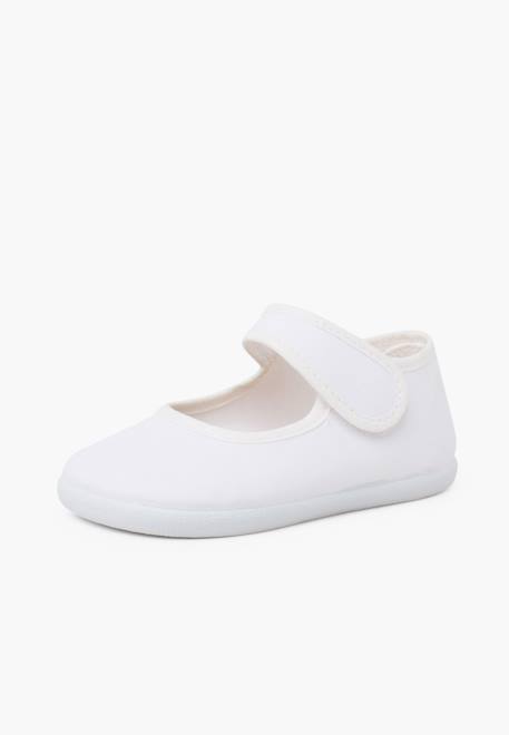 Babies barefoot en toile fermeture large Blanc+Bleu marine+Rose claire+Rouge 2 - vertbaudet enfant 