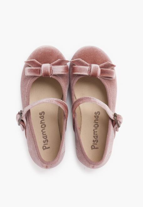 Babies velours fille petit nœud Bordeaux+Gris+Rose pâle 17 - vertbaudet enfant 