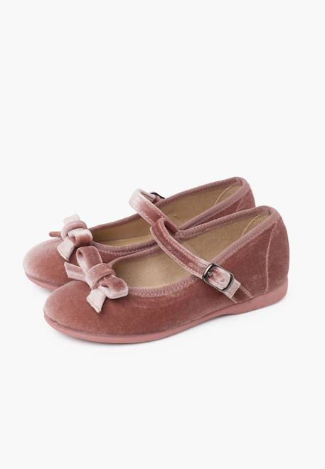 Babies velours fille petit nœud Bordeaux+Gris+Rose pâle 16 - vertbaudet enfant 