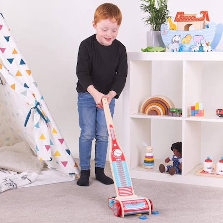 Aspirateur en bois pour enfant Rouge 4 - vertbaudet enfant 