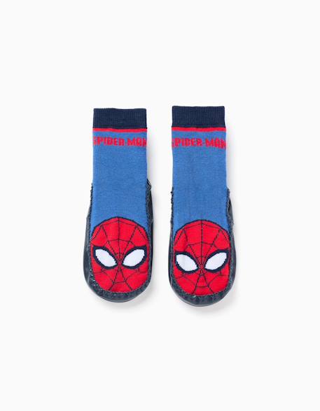 Chaussettes-chaussons spider-man Bleu 1 - vertbaudet enfant 
