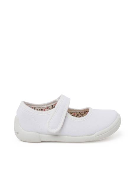 Babies barefoot bride à scratch semelle blanche Blanc+Bleu+Rose 1 - vertbaudet enfant 