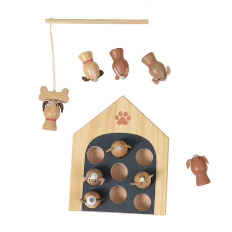 Jeu de pêche chiens Marron 1 - vertbaudet enfant 