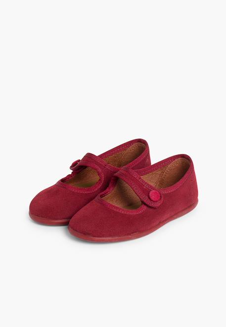 Babies en suède avec à scratch Beige+Bleu marine+Bordeaux+Gris+Rose+Taupe 15 - vertbaudet enfant 