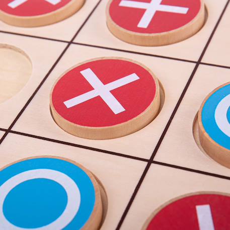 Jeu du morpion en bois Beige 2 - vertbaudet enfant 