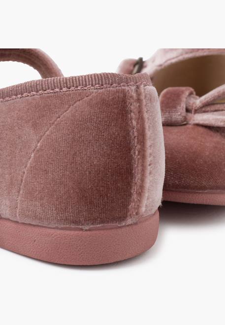 Babies velours fille petit nœud Bordeaux+Gris+Rose pâle 18 - vertbaudet enfant 