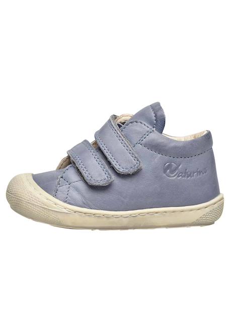 Chaussures en cuir cocoon vl Blanc-+Bleu foncé-+Bleu-bleu ciel-+Gris-+Gris tourterelle-+Gris-bleu-+Jaune-+Marron-+Vert foncé- 28 - vertbaudet enfant 