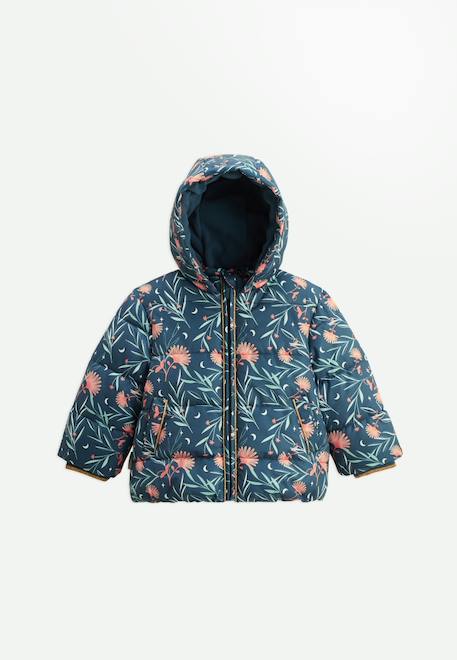 Manteau Enfant Imperméable Doublé Polaire - FAIRYRAIN | Capuche, Poches Zippées | Taille 104-152 Cm