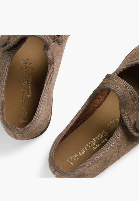 Babies en suède avec à scratch Beige+Bleu marine+Bordeaux+Gris+Rose+Taupe 34 - vertbaudet enfant 