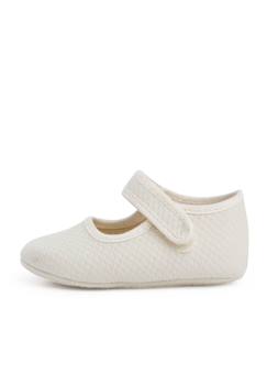 Chaussures-Babies piqué matelassé fermeture à scratch bébé