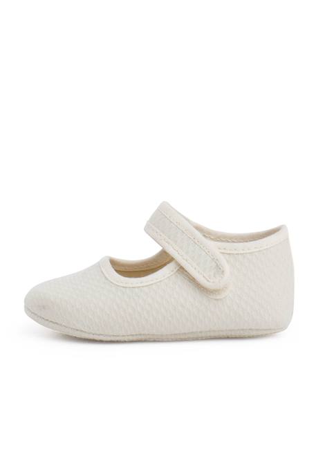 Babies piqué matelassé fermeture à scratch bébé Beige 1 - vertbaudet enfant 