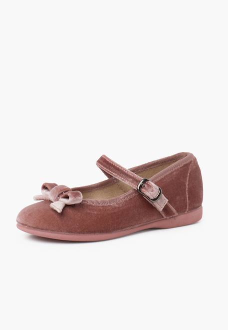 Babies velours fille petit nœud Bordeaux+Gris+Rose pâle 14 - vertbaudet enfant 