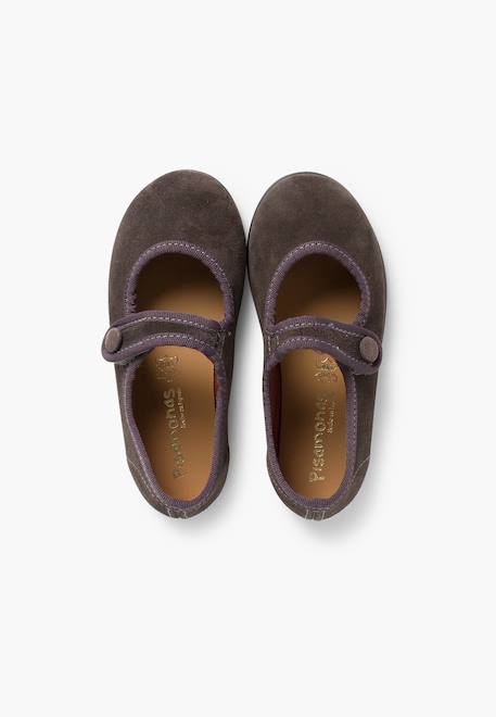 Babies en suède avec à scratch Beige+Bleu marine+Bordeaux+Gris+Rose+Taupe 21 - vertbaudet enfant 