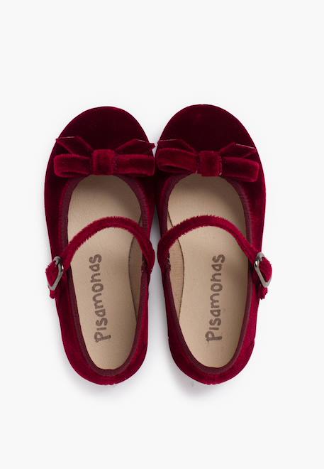 Babies velours fille petit nœud Bordeaux+Gris+Rose pâle 5 - vertbaudet enfant 