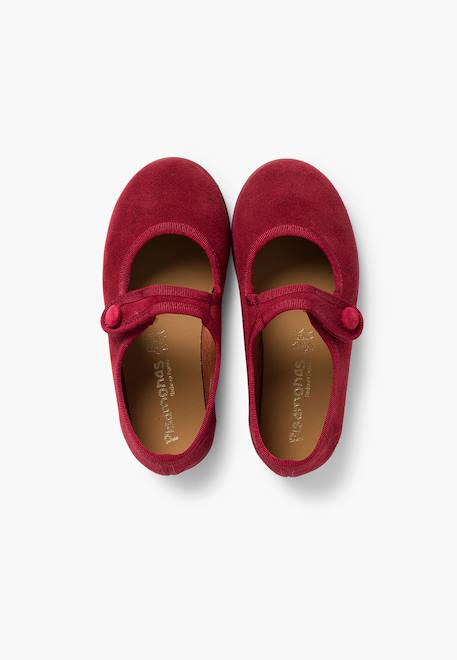 Babies en suède avec à scratch Beige+Bleu marine+Bordeaux+Gris+Rose+Taupe 16 - vertbaudet enfant 