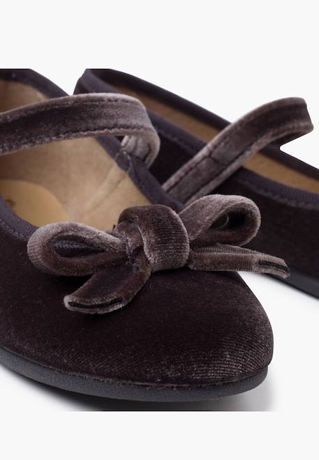 Babies velours fille petit nœud Bordeaux+Gris+Rose pâle 12 - vertbaudet enfant 