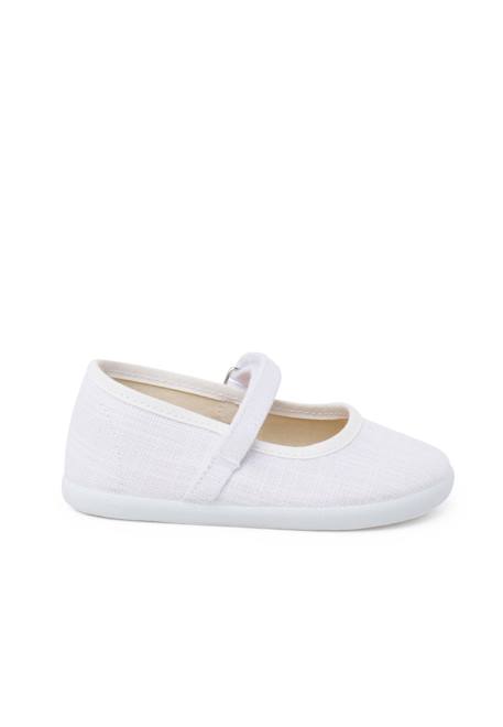 Babies barefoot lin léger fermeture à scratch Blanc 1 - vertbaudet enfant 