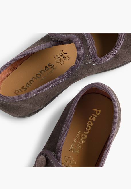 Babies en suède avec à scratch Beige+Bleu marine+Bordeaux+Gris+Rose+Taupe 22 - vertbaudet enfant 