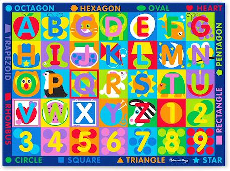 Tapis géant abc-123 Rouge 1 - vertbaudet enfant 