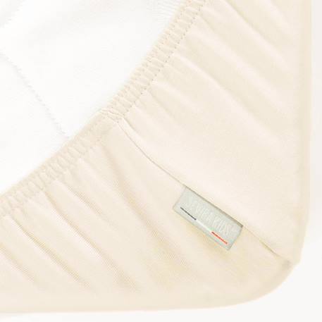 Drap housse en coton jersey uni Beige+Blanc+Écru+Pêche+Vert amande+Vert de gris 12 - vertbaudet enfant 