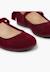 Babies à boucle et noeud arrière velours Bleu marine+Bordeaux+Gris+Rose 12 - vertbaudet enfant 