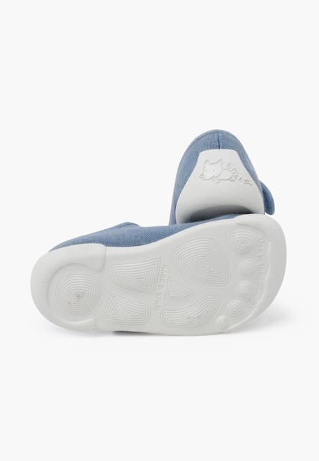 Babies barefoot bride à scratch semelle blanche Blanc+Bleu+Rose 9 - vertbaudet enfant 