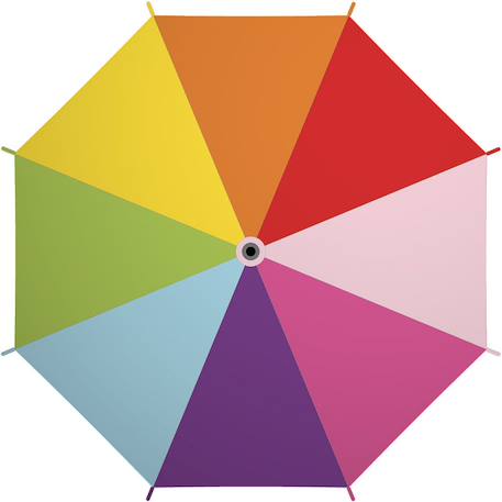 Parapluie flip flap la girafe Jaune 2 - vertbaudet enfant 