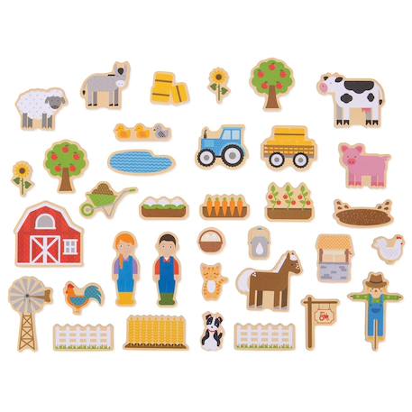 Magnets de la ferme Beige 1 - vertbaudet enfant 