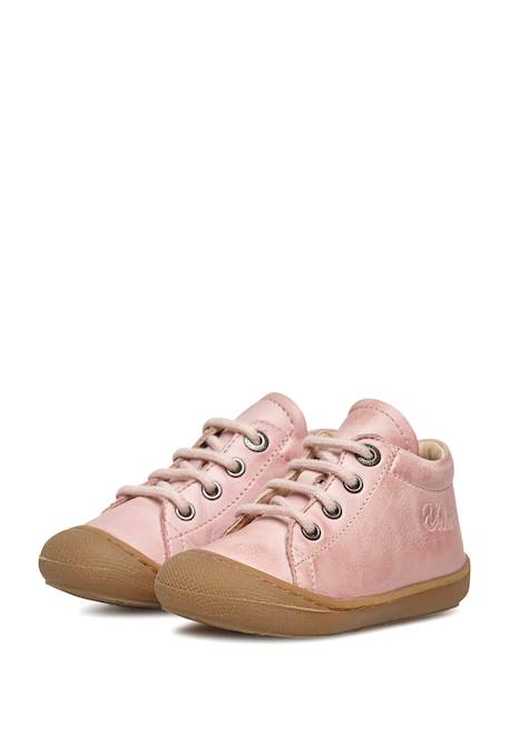 Chaussures premiers pas en cuir cocoon Rose-+Rose clair-+Rose poudré- 10 - vertbaudet enfant 
