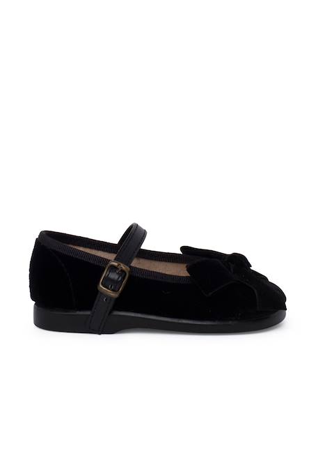Babies bride simili cuir nœud velours Noir 1 - vertbaudet enfant 