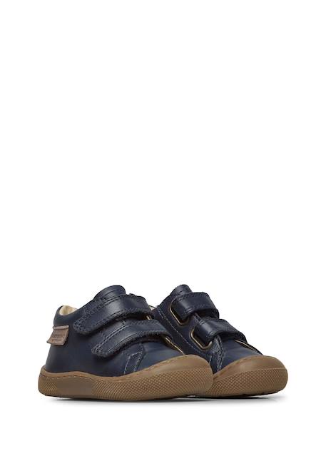 Chaussures barefoot en cuir amur vl Cognac-+Gris tourterelle-+Marine- 12 - vertbaudet enfant 