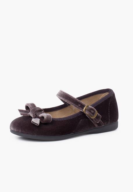 Babies velours fille petit nœud Bordeaux+Gris+Rose pâle 8 - vertbaudet enfant 