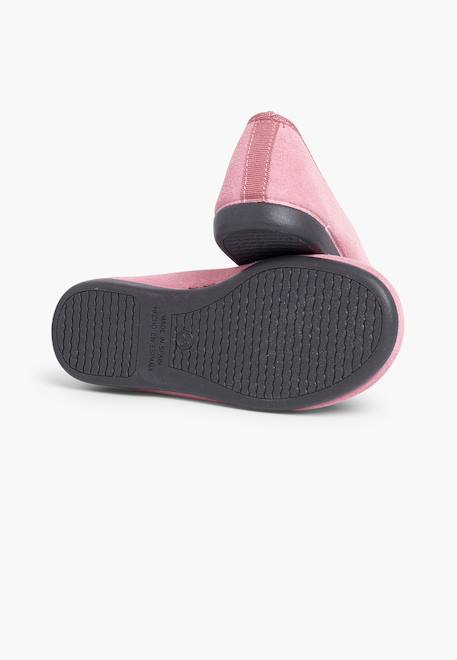 Ballerines fille ruban croisé style ballet Gris+Marron+Rose 13 - vertbaudet enfant 