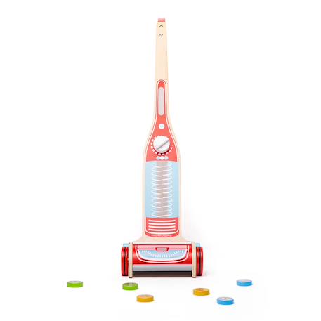 Aspirateur en bois pour enfant Rouge 3 - vertbaudet enfant 