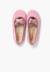 Ballerines fille ruban croisé style ballet Gris+Marron+Rose 16 - vertbaudet enfant 