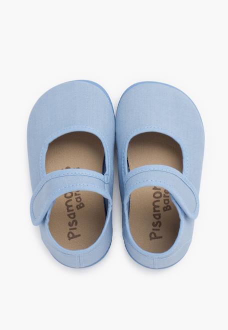 Babies barefoot en toile fermeture large Blanc+Bleu ciel+Bleu marine+Rose claire+Rouge 11 - vertbaudet enfant 