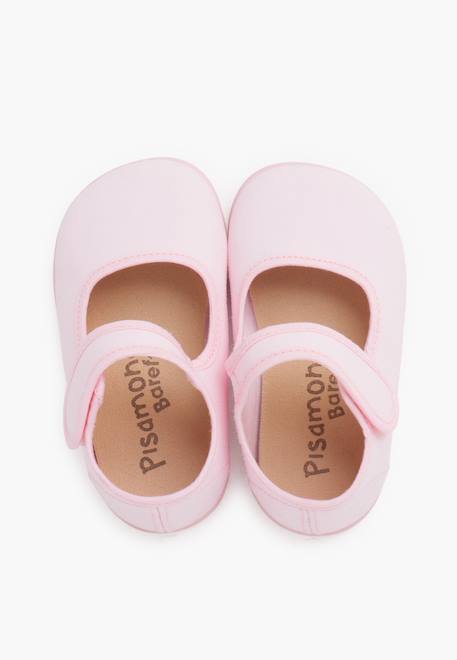 Babies barefoot en toile fermeture large Blanc+Bleu marine+Rose claire+Rouge 17 - vertbaudet enfant 