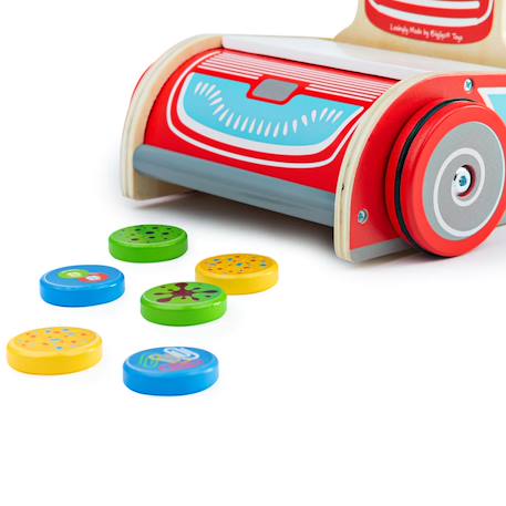 Aspirateur en bois pour enfant Rouge 2 - vertbaudet enfant 