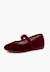 Babies velours fille bride fine à scratch Bordeaux+Gris+Noir 2 - vertbaudet enfant 