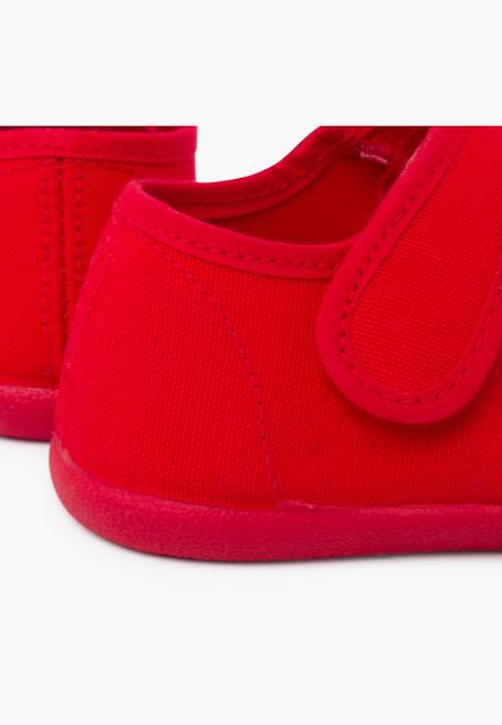 Babies barefoot en toile fermeture large Blanc+Bleu marine+Rose claire+Rouge 24 - vertbaudet enfant 