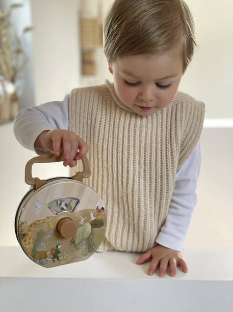 Boite à musique en métal arche de noé Beige 2 - vertbaudet enfant 