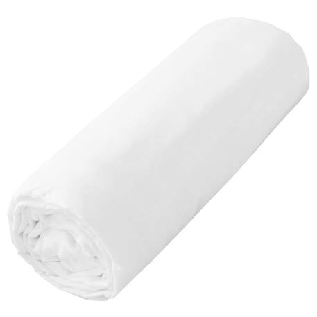 Drap housse en coton jersey uni Beige+Blanc+Écru+Pêche+Vert amande+Vert de gris 5 - vertbaudet enfant 