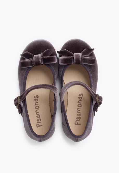 Babies velours fille petit nœud Bordeaux+Gris+Rose pâle 11 - vertbaudet enfant 