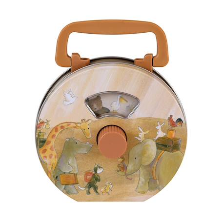 Boite à musique en métal arche de noé Beige 1 - vertbaudet enfant 