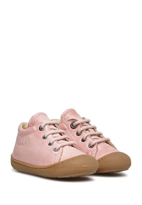 Chaussures premiers pas en cuir cocoon Rose-+Rose clair-+Rose poudré- 7 - vertbaudet enfant 