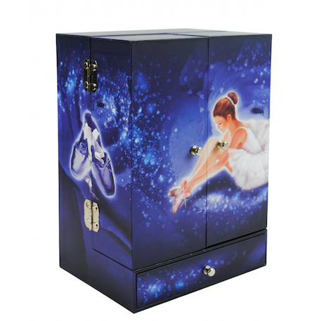 Armoire à bijoux musicale danseuse étoile Bleu 2 - vertbaudet enfant 