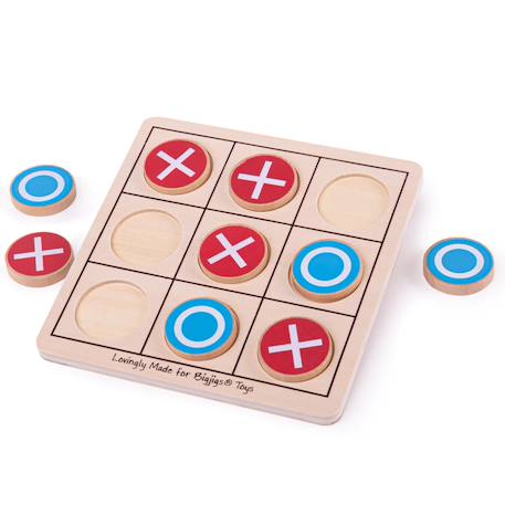 Jeu du morpion en bois Beige 1 - vertbaudet enfant 