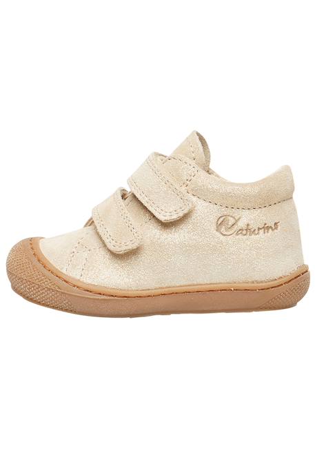 Chaussures en suède pailleté cocoon vl Platine-+Rose antique- 3 - vertbaudet enfant 